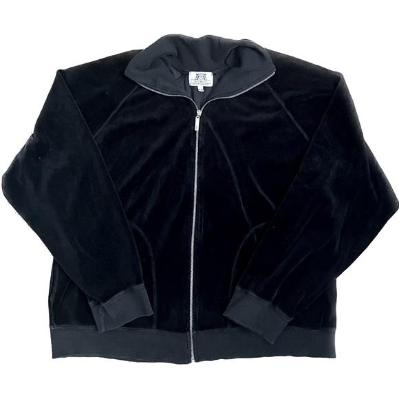 Juicy Couture Other - Y2K Mens Juicy Couture Velour Track Jacket in Black